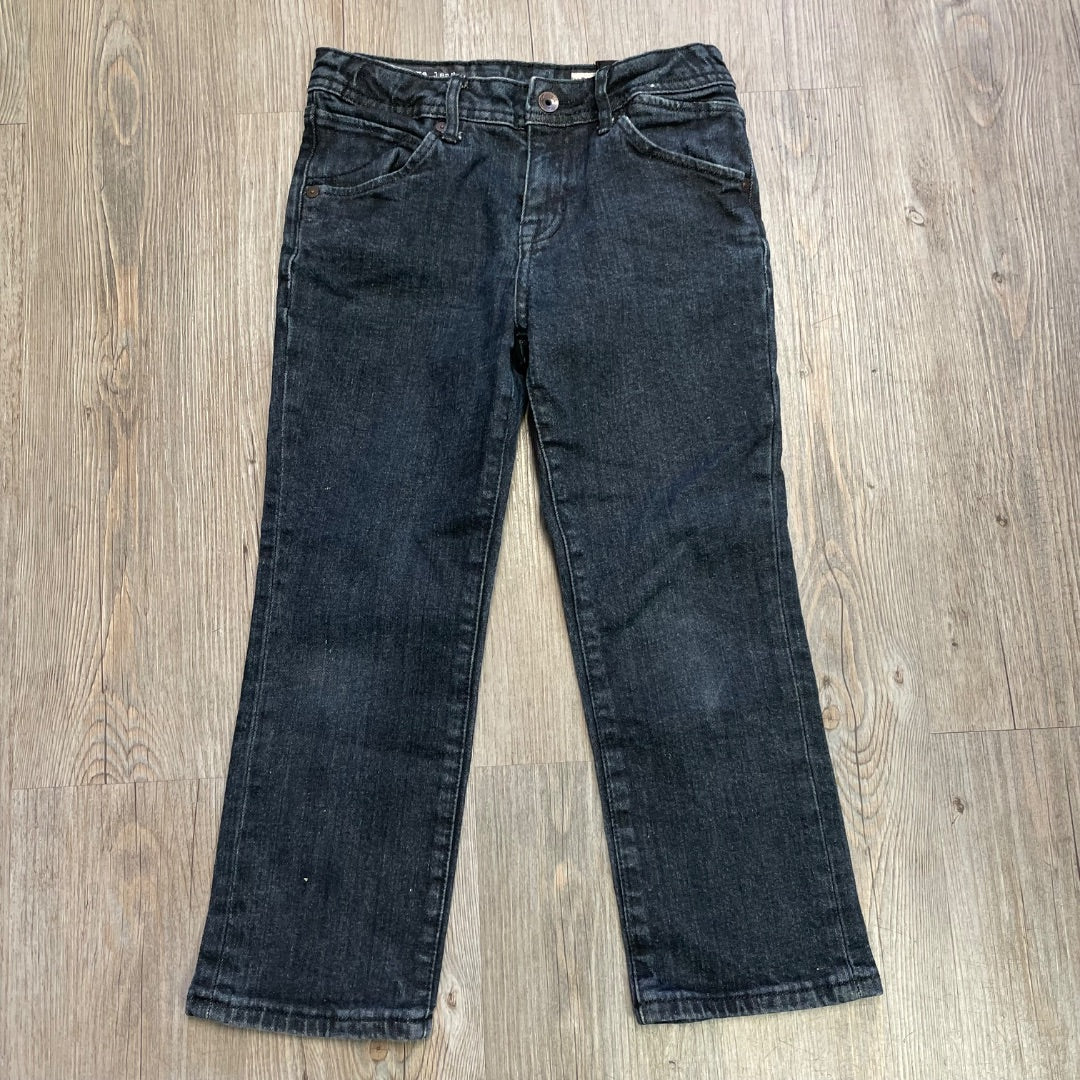 Black Volcom Adjustable Waist Jeans, 6Y