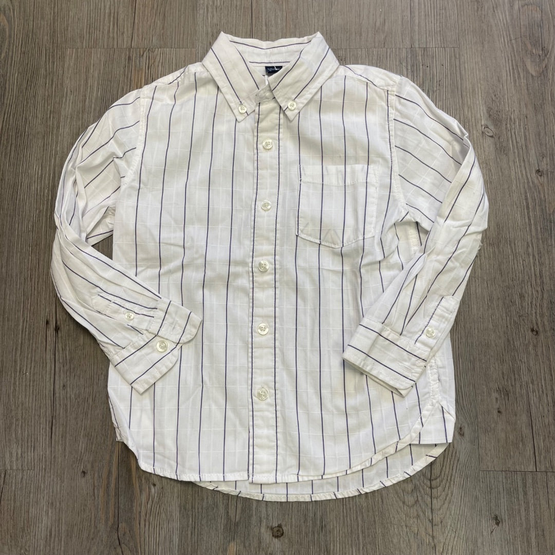 Stripe Gap Long Sleeve Shirt, 5Y