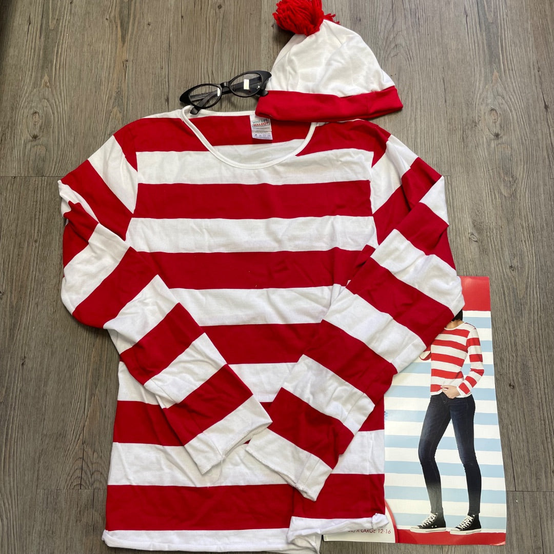 Red & White Spirit Where's Waldo - Wenda, 12-16Y