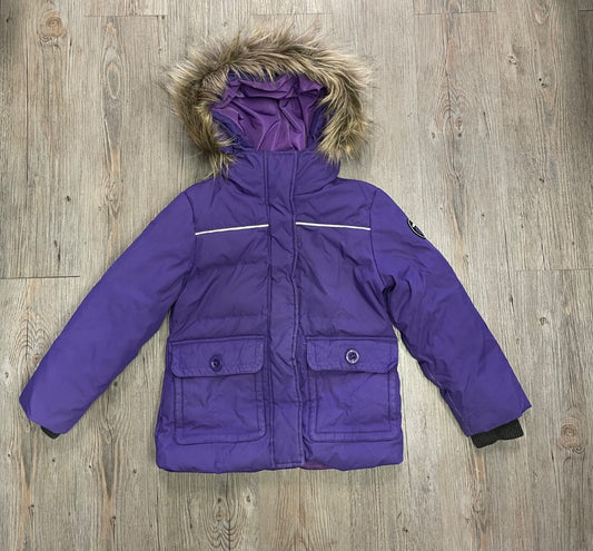 Purple Eckored Winter Down Parka, 5-6Y