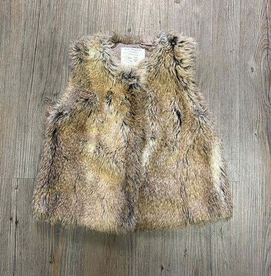 Beige Zara Faux Fur Vest, 2-3Y