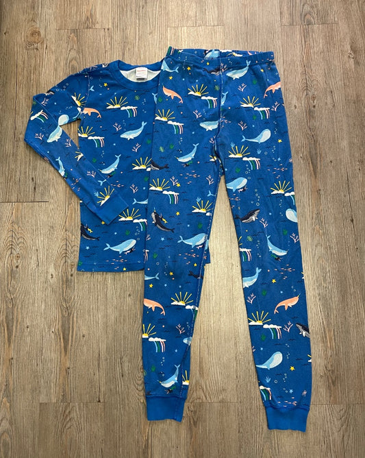 Blue Hanna Anderson Pj Set, 12Y