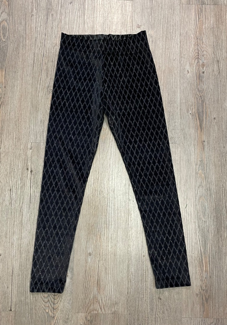 Black Zara Glitter Legging, 10Y
