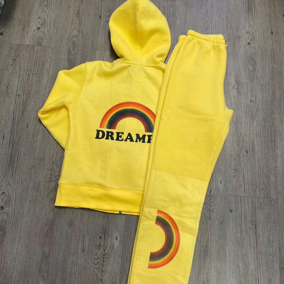 Yellow Sparkle By Stoopher 2PC Sweat Set, 12Y