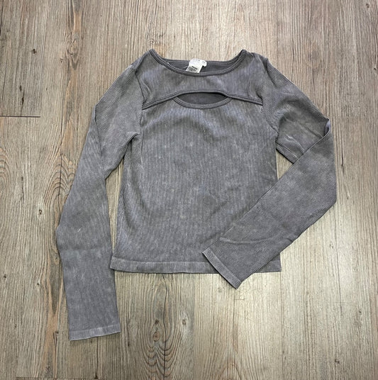 Grey Ardene Long Sleeve Top, 10-12Y