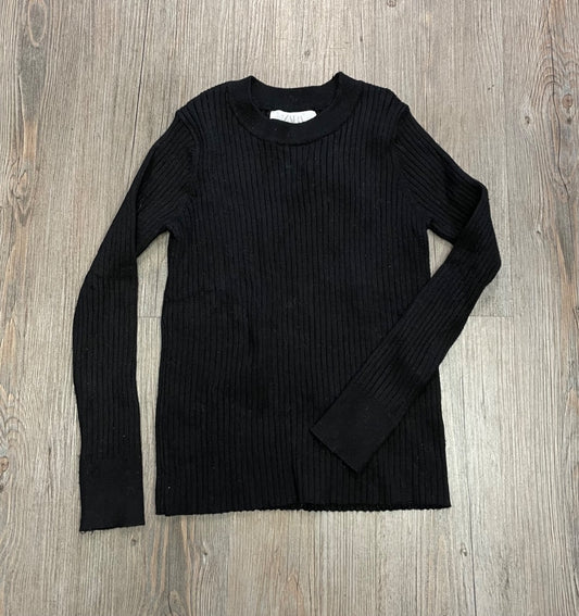 Black Zara Long Sleeve Knit Top, 11-12Y