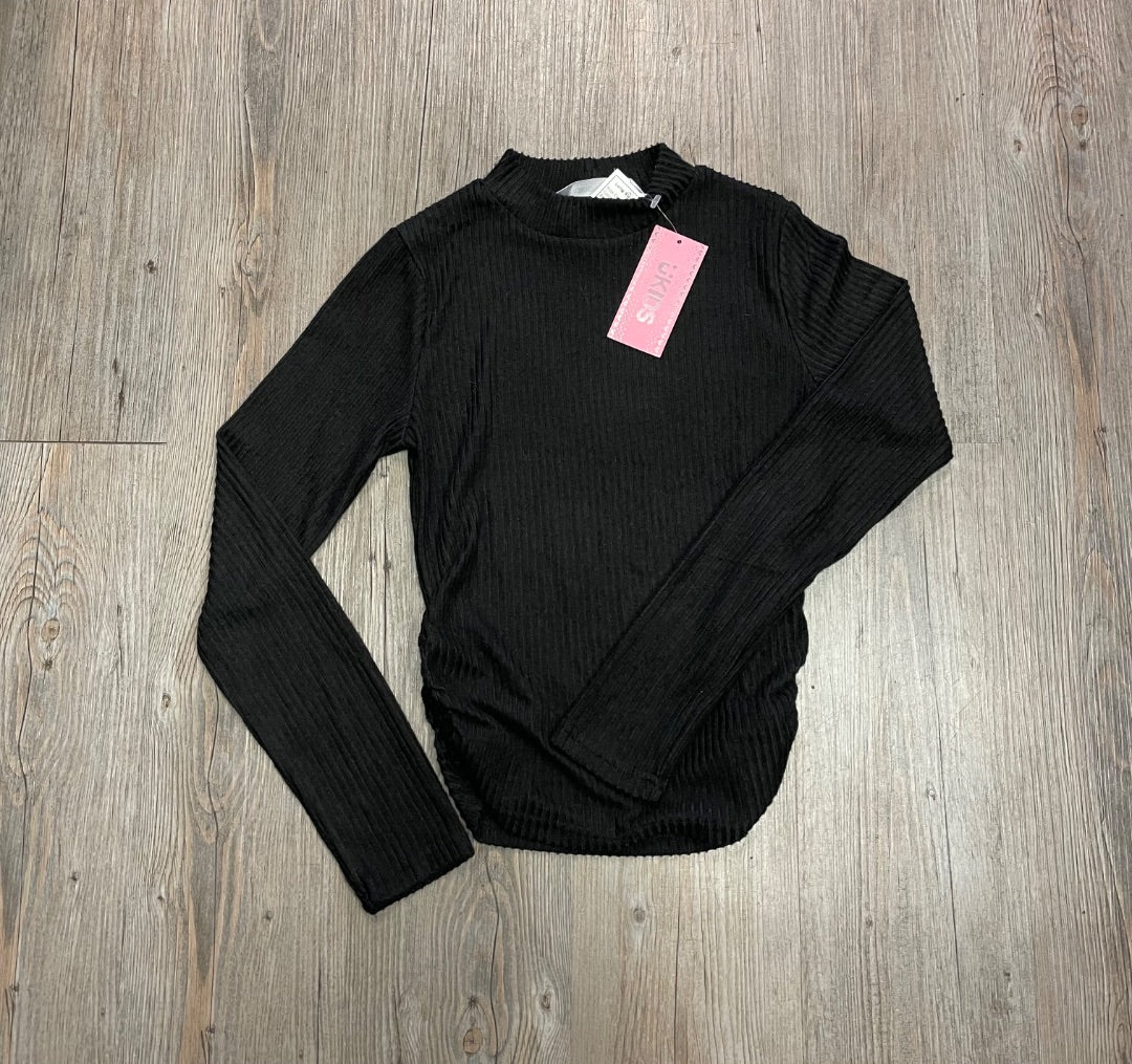 Black UKIDS Long Sleeve Top, 10-12Y