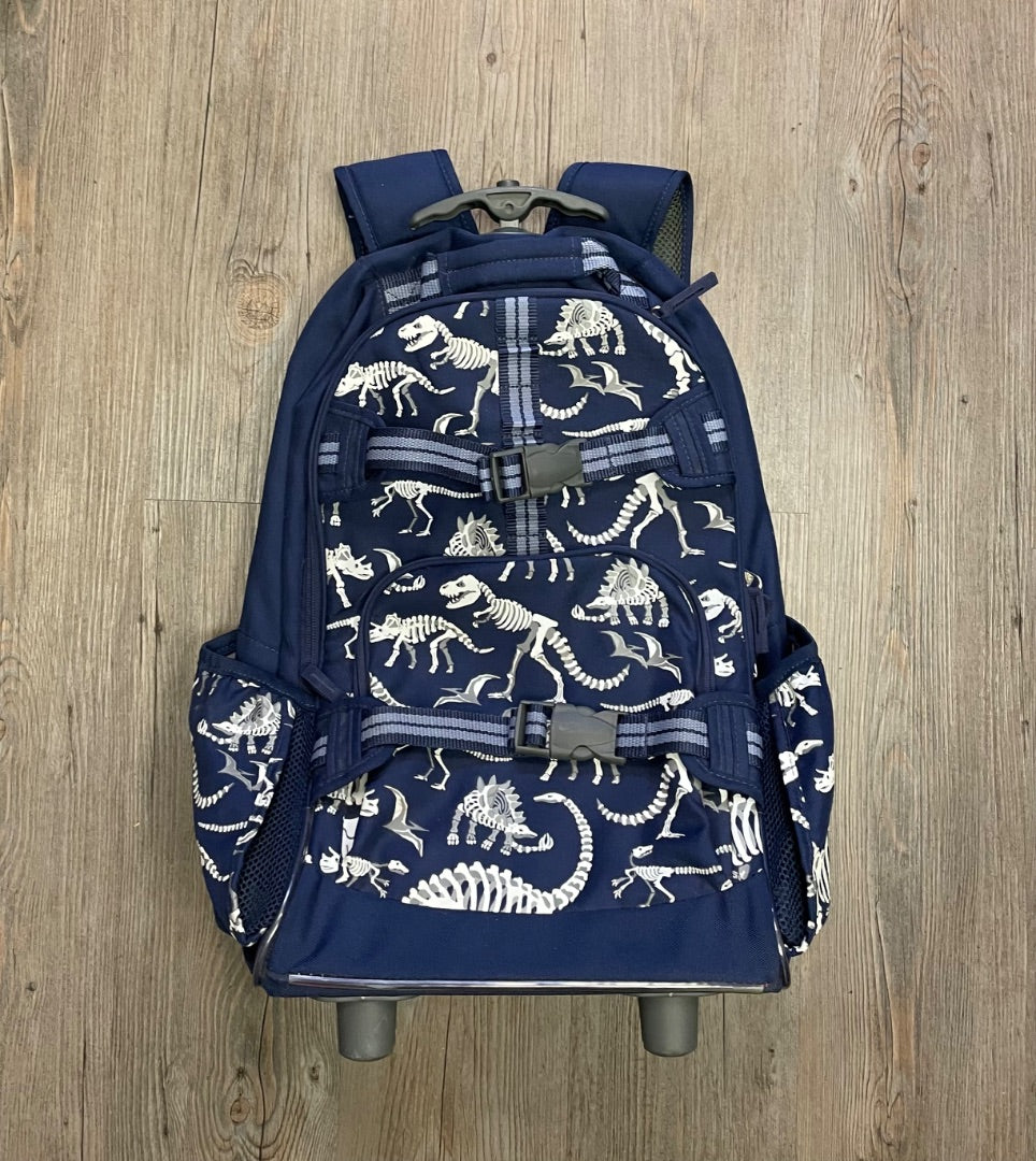 Navy Pottery Barn Rolling Glow in  the Dark Dinos Backpack, 6-8Y
