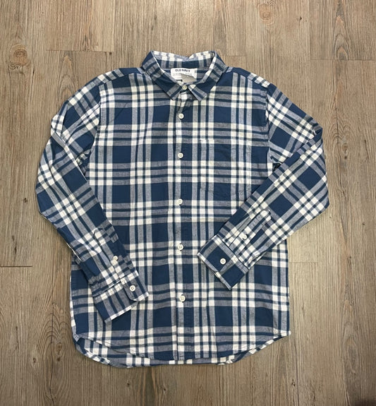 Blue Old Navy Long Sleeve Shirt, 14-16Y