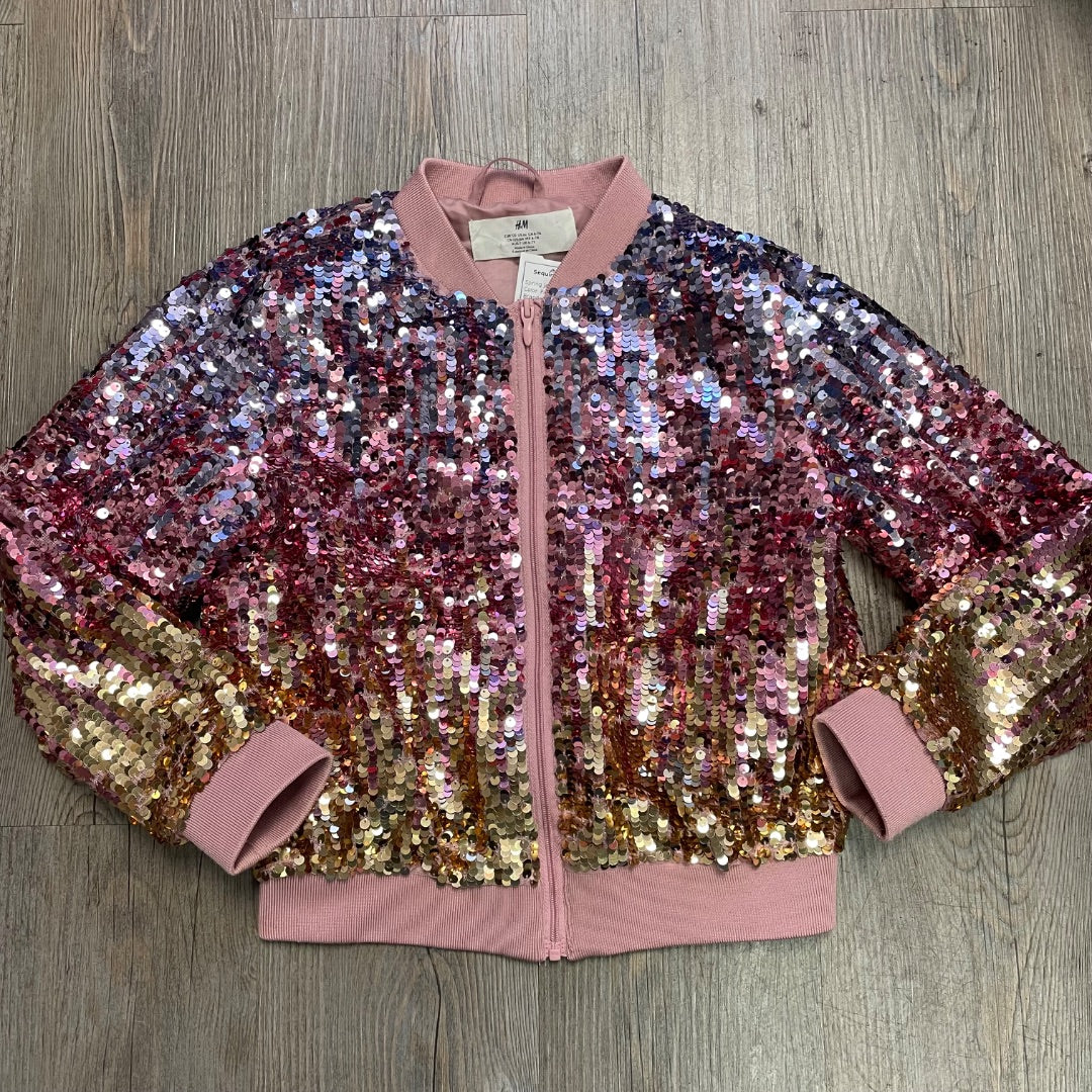 Pink Gold H&M Sequins Jacket, 6-7Y