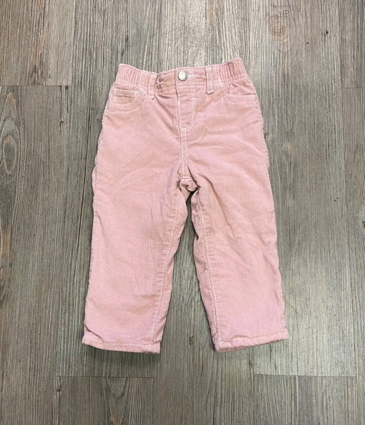 Pink Old Navy Lined Corduroy Pants, 18-24M