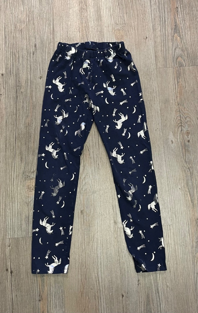 Navy/Silver Gap Unicorn Leggings, 6-7Y