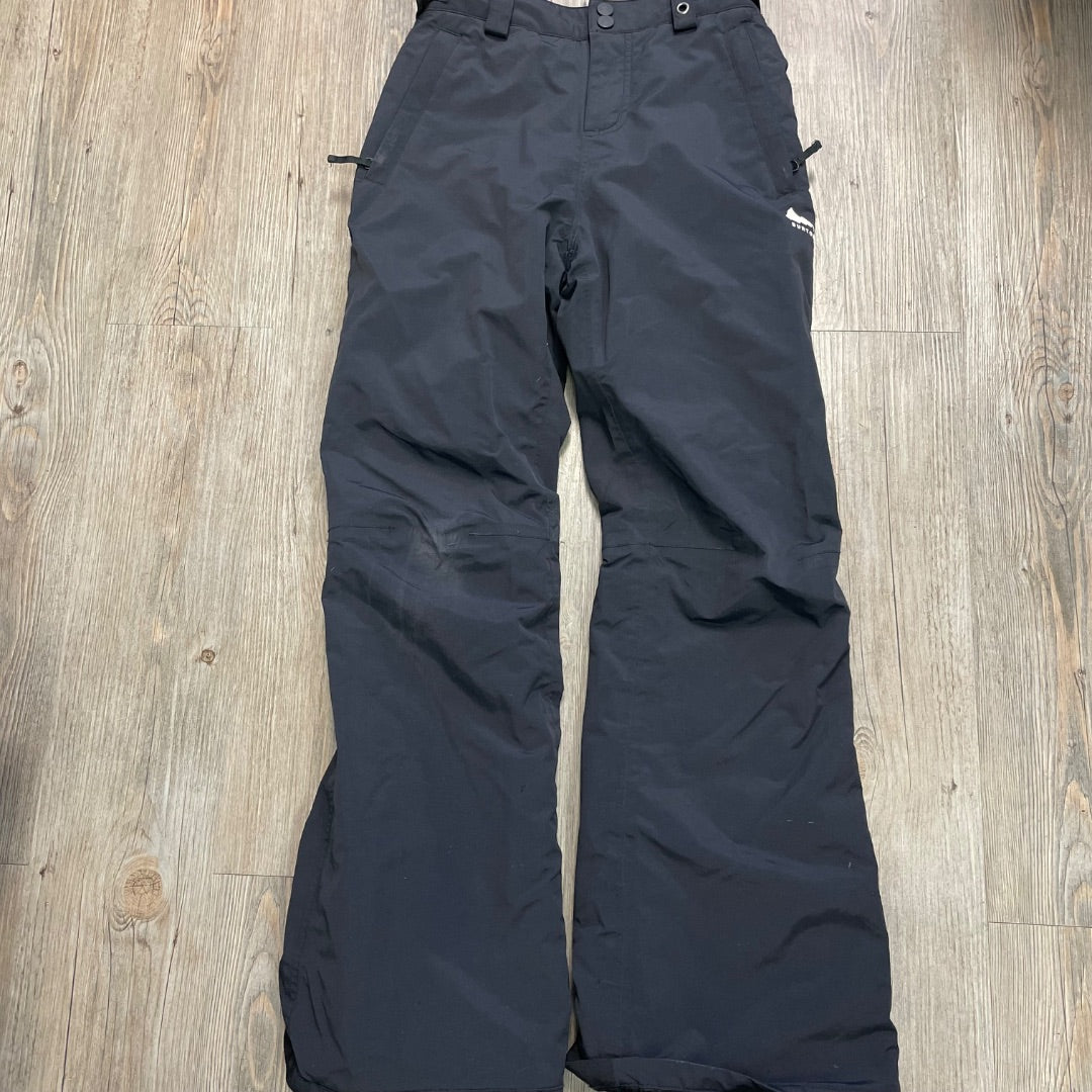 Black Burton Adjustable Waist Snow Pants, 12Y