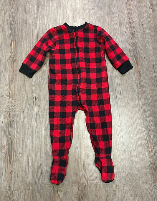 Bufallo Plaid Old Navy Fleece Pj Onesie, 18-24M