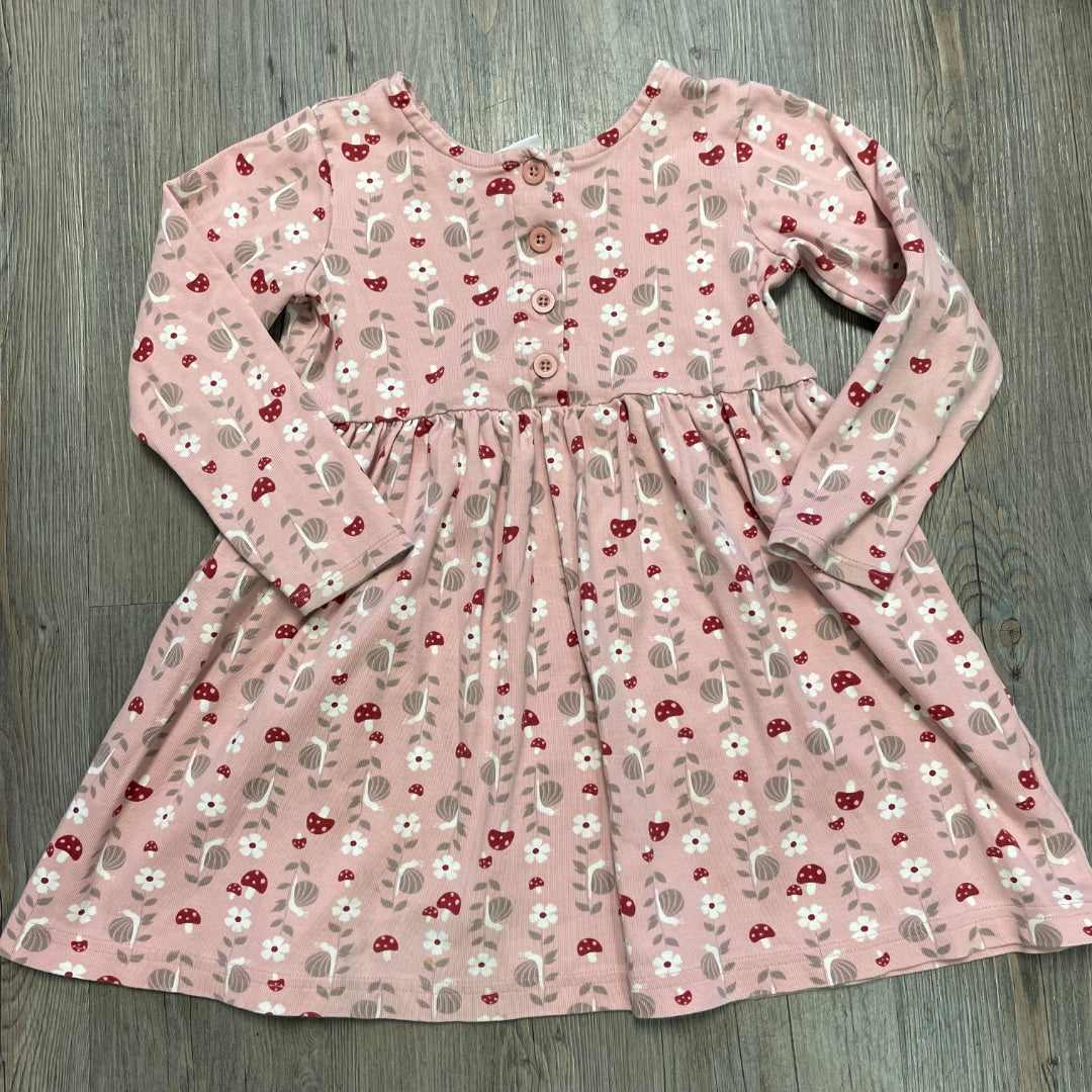 Floral Hanna Anderson Long Sleeve Dress, 4-6Y