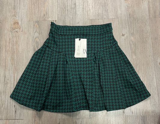 Green Zara Peated Skirt, 13-14Y
