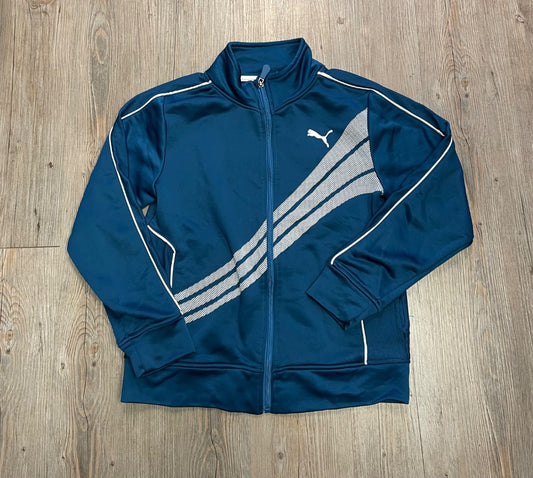 Blue Puma Active Zip Jacket, 10-12Y