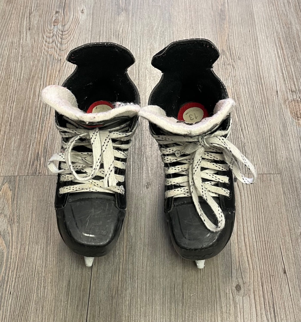 Black CCM Hockey Skates, 13Y