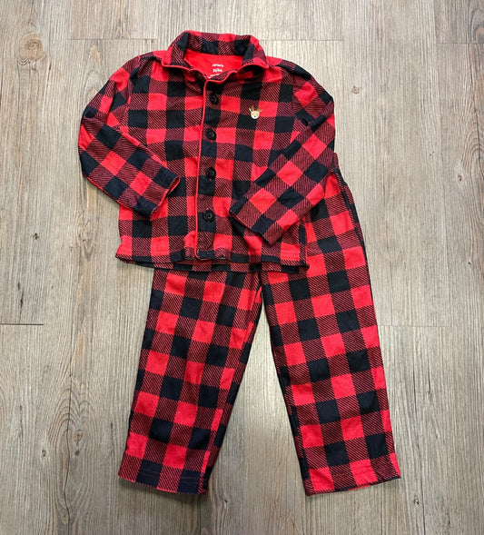 Bufallo Plaid Carters 2pc PJ Set, 3Y