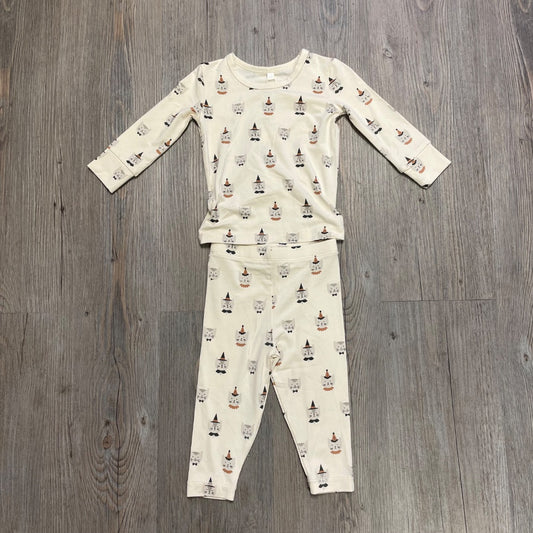 Pewter,  Quincy Mae Relaxed Fleece Jumpsuit, Halloween Things 3-6M