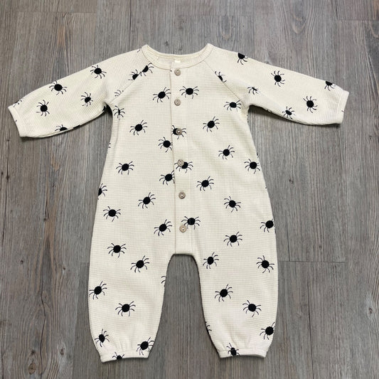 Pewter,  Quincy Mae Relaxed Fleece Jumpsuit, Halloween Things 3-6M