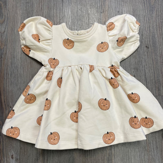 Natural Quincy Mae Darla Dress Pumpkins, 3-6M
