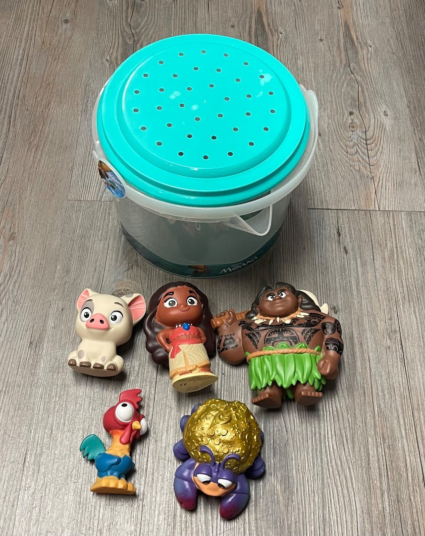 Multi Colour Disney Moana Bath Toys Set