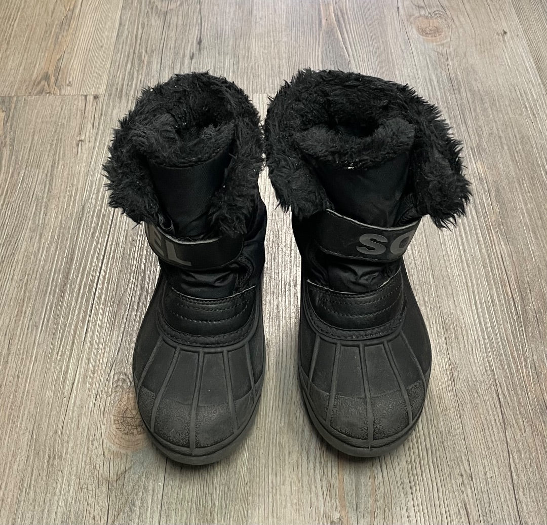 Black Sorel Winter Boots, 13Y