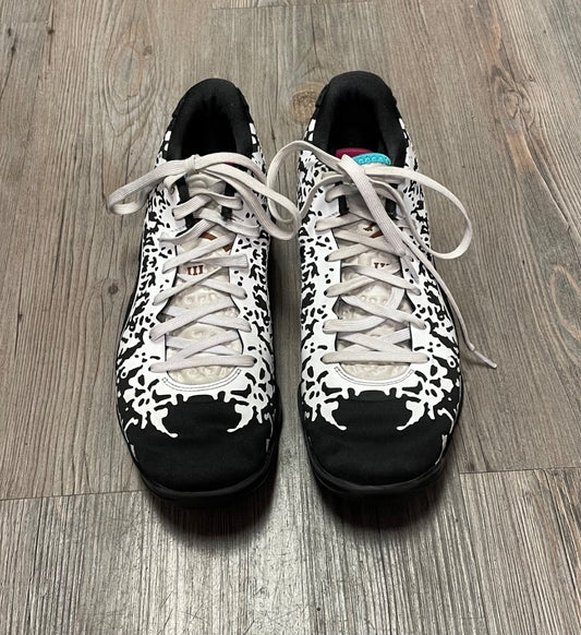 Black,White Jordan Lace Up Shoes, 8Y