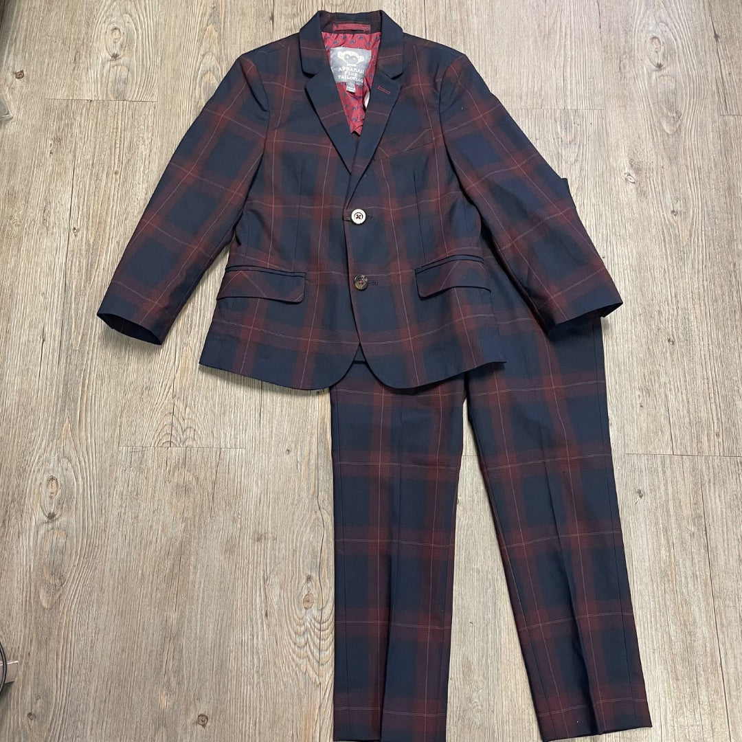 Navy Cranberry Appaman Suit Set, 6Y