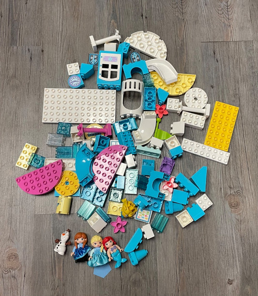 Multi Colour Lego Duplo Princess Anna Elsa Castle & Ariel Mix Lego Duplo, 3Y+