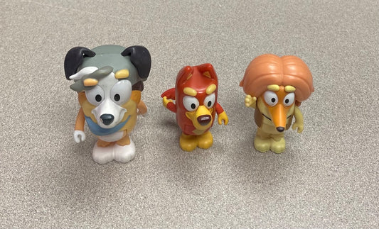 Multi Colour  Bluey Character 3PC