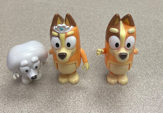 Multi Colour  Bluey Character 3PC