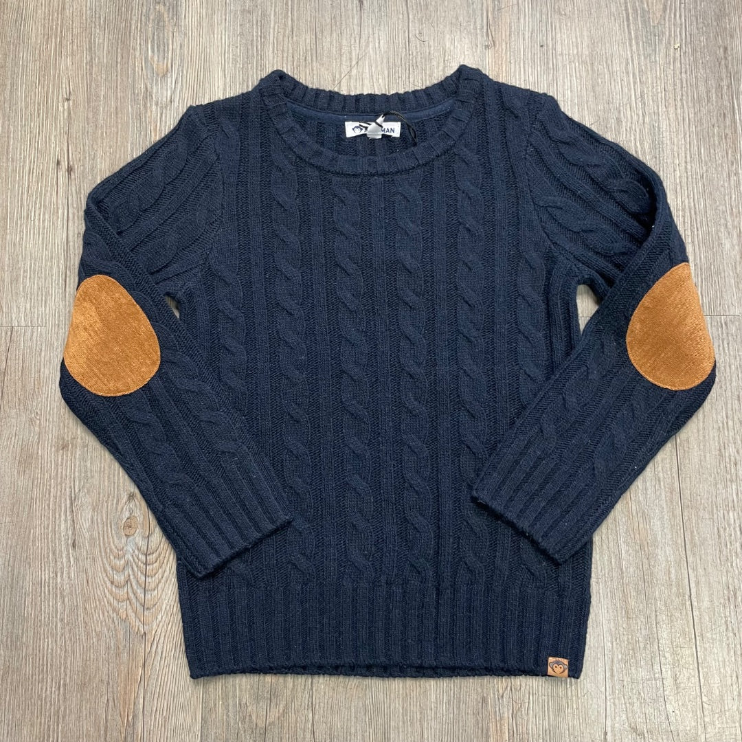 Navy Appaman Fisherman sweater, 6Y