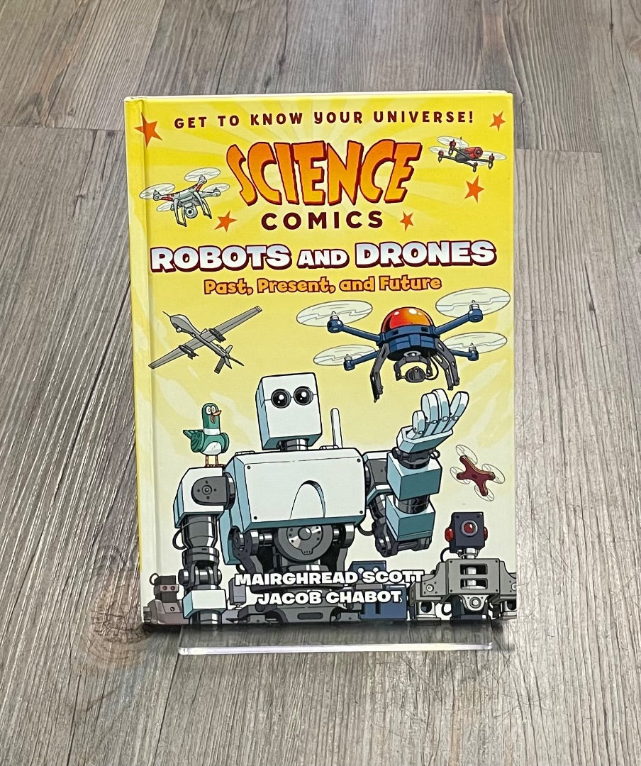 Multi Colour Science Comics Robots and Drones, Hardcover