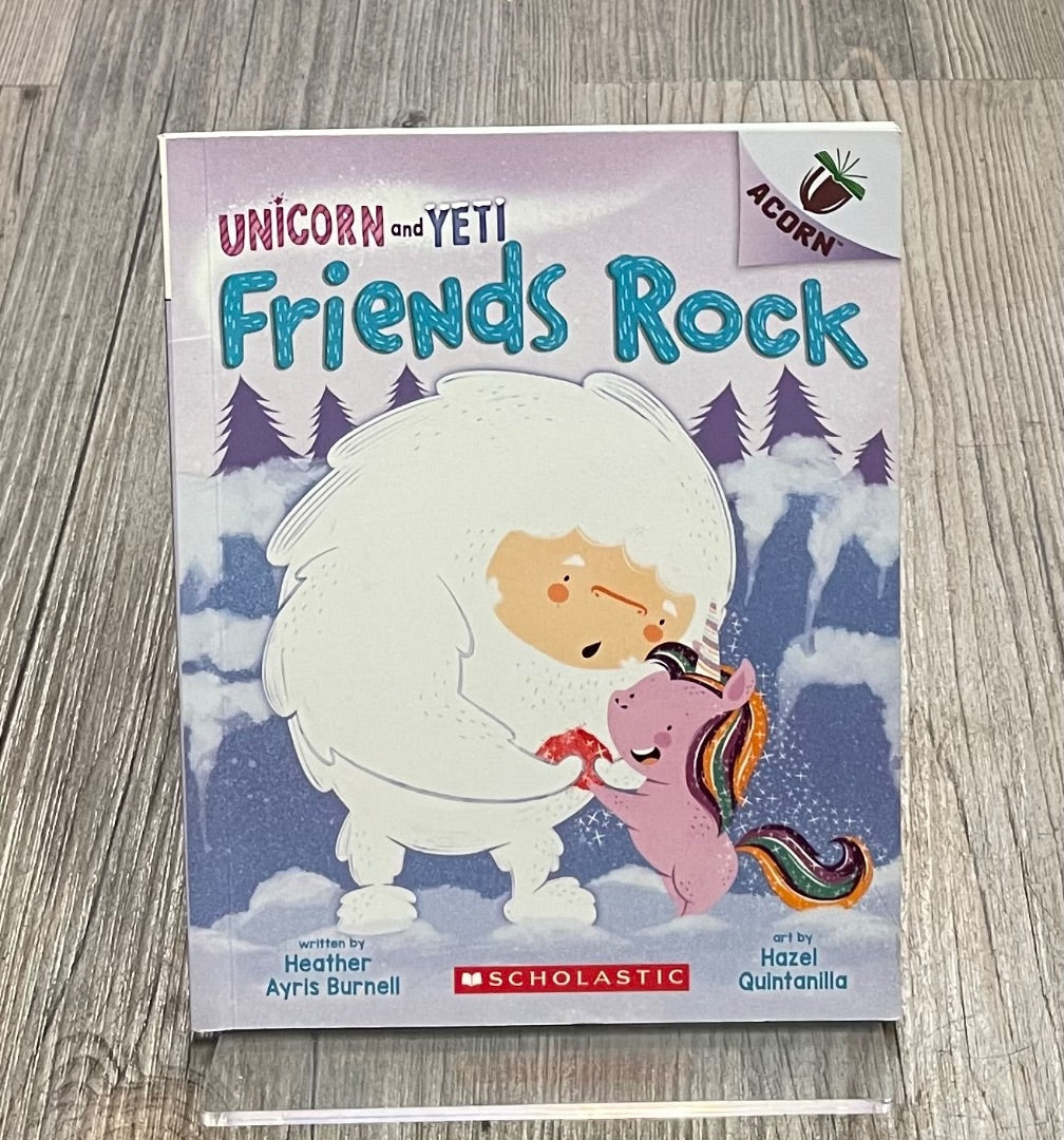 Multi Colour Unicorn and Yeti Friends Rock, Paperback