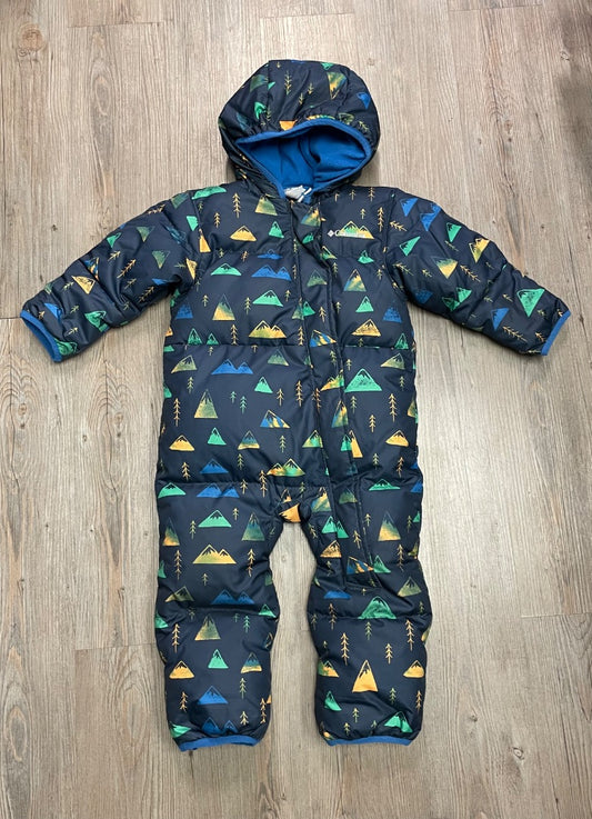 Navy Mountain & Trees Columbia Winter Snowsuit, 18-24M