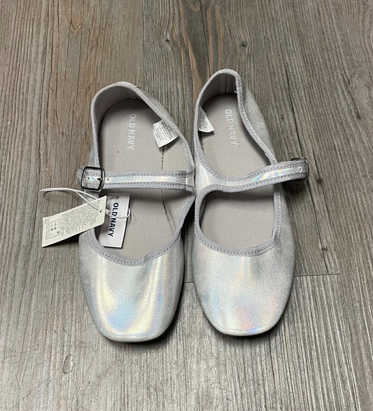 Silver Old Navy Flat Shoes, 1Y
