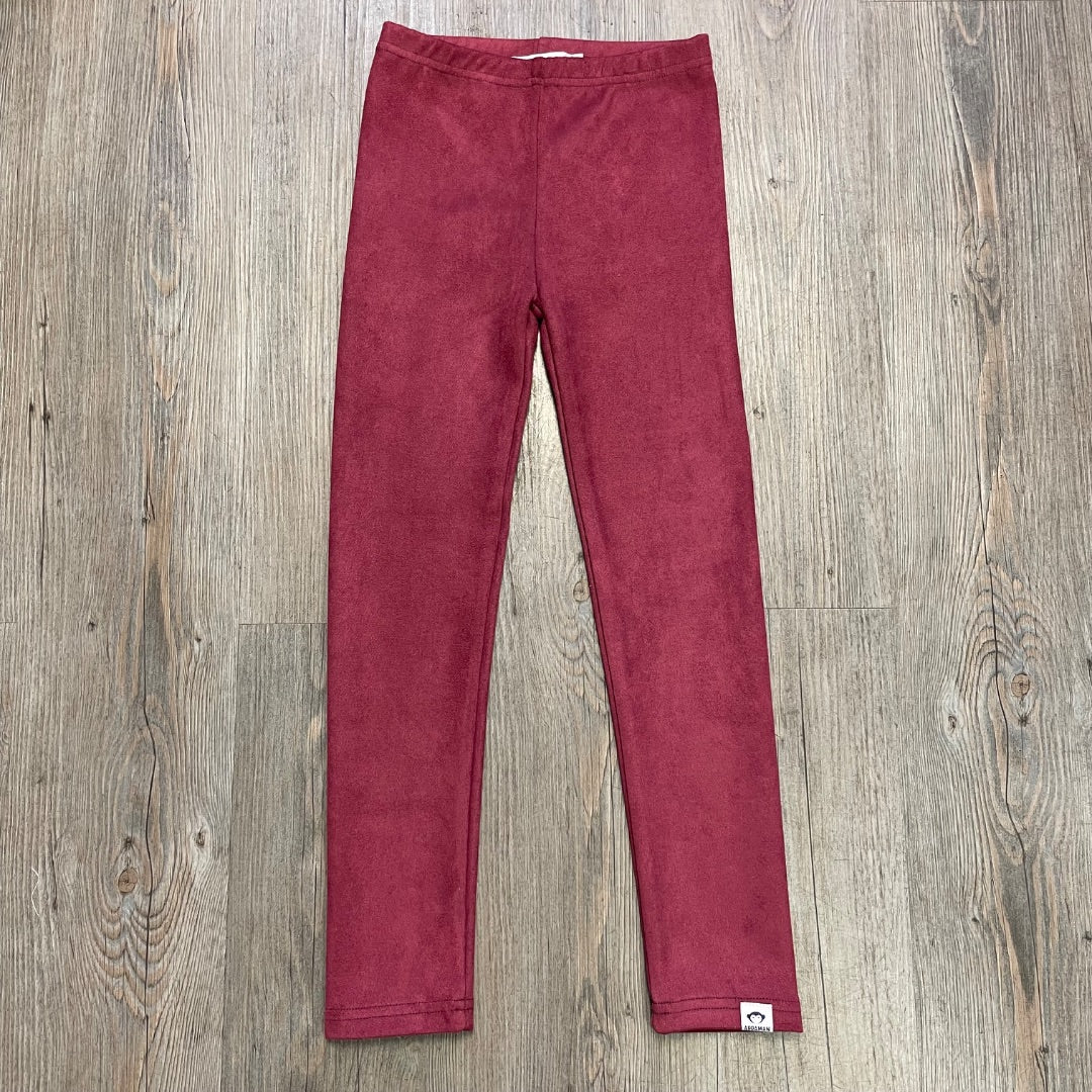 Maroon Appaman Velvet Legging, 6Y