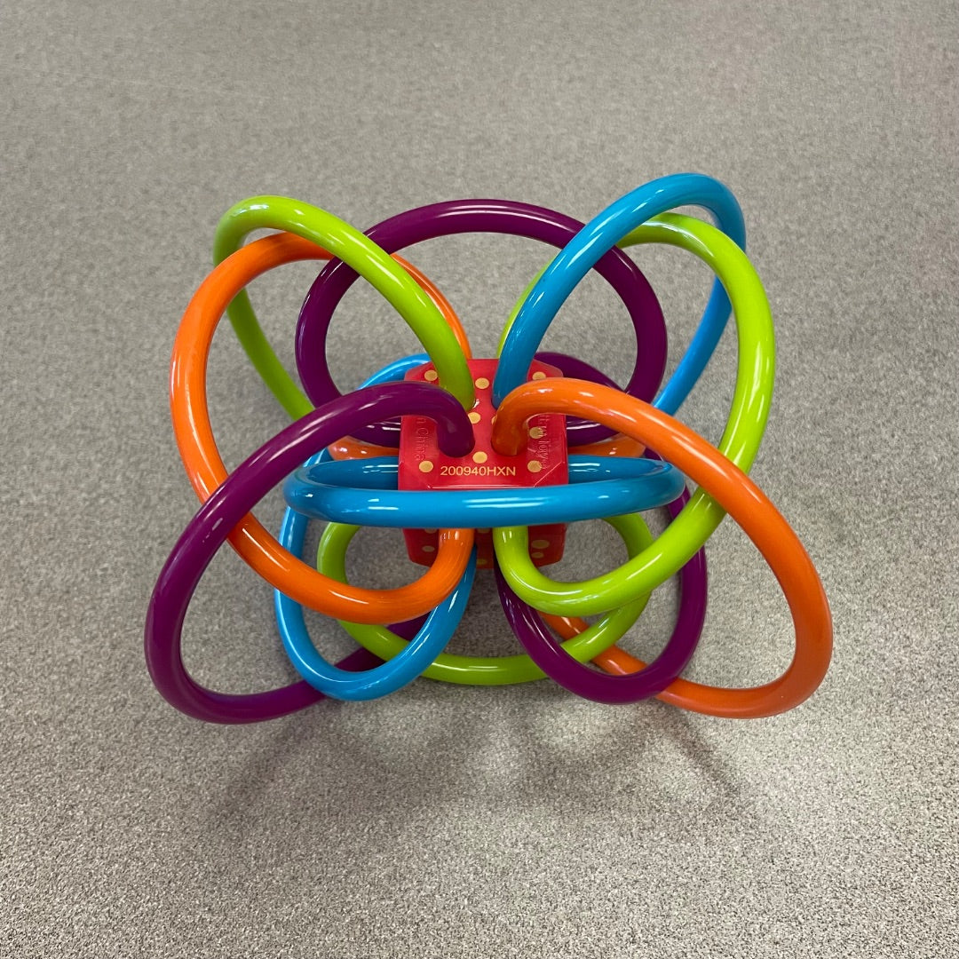 Multi Colour Manhattan Toy Winkle Rattle, Pre-owned