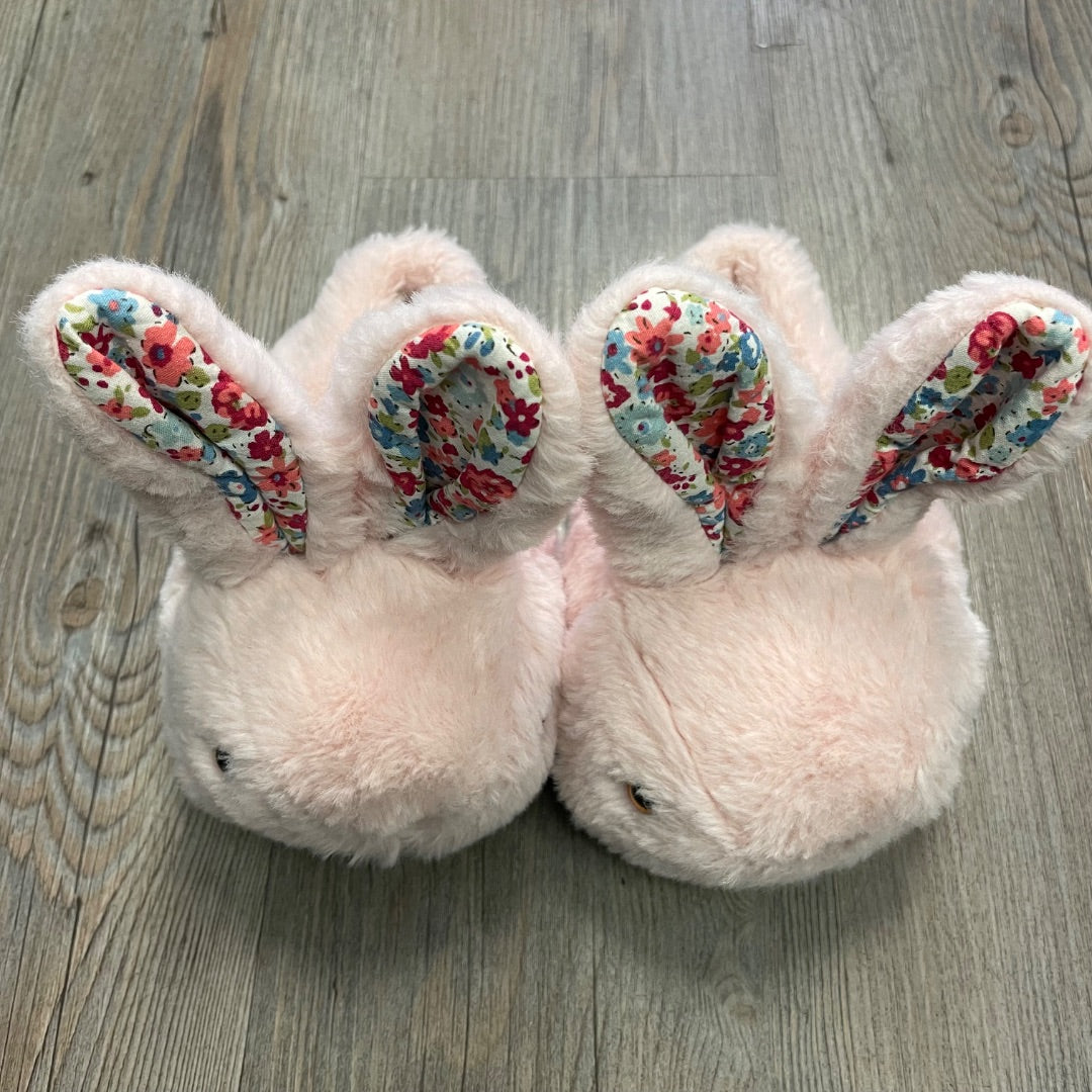 Pink Bunny  Indoor Slippers, 8-9T