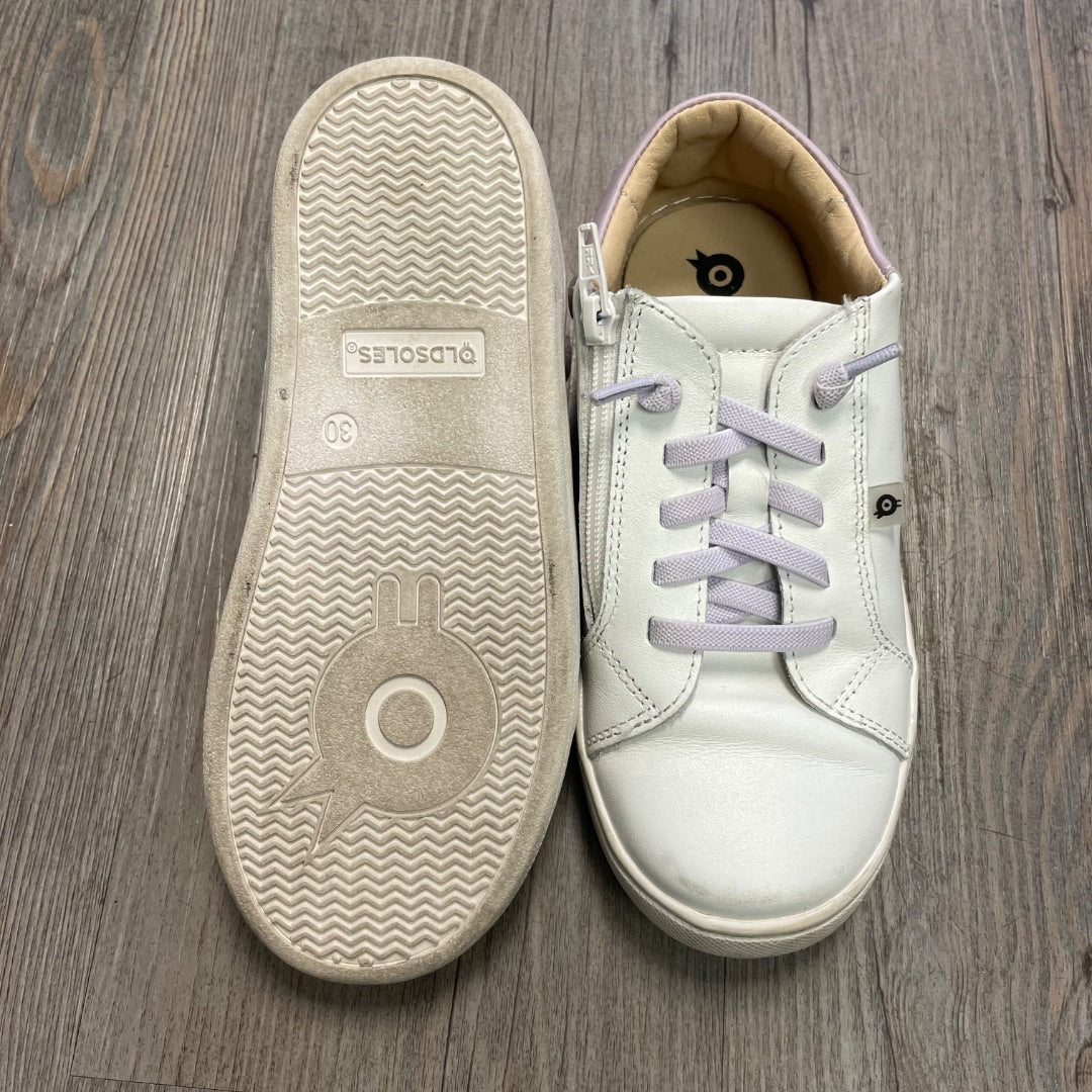 White Lavender Old Soles Slip On Shoes, 12Y