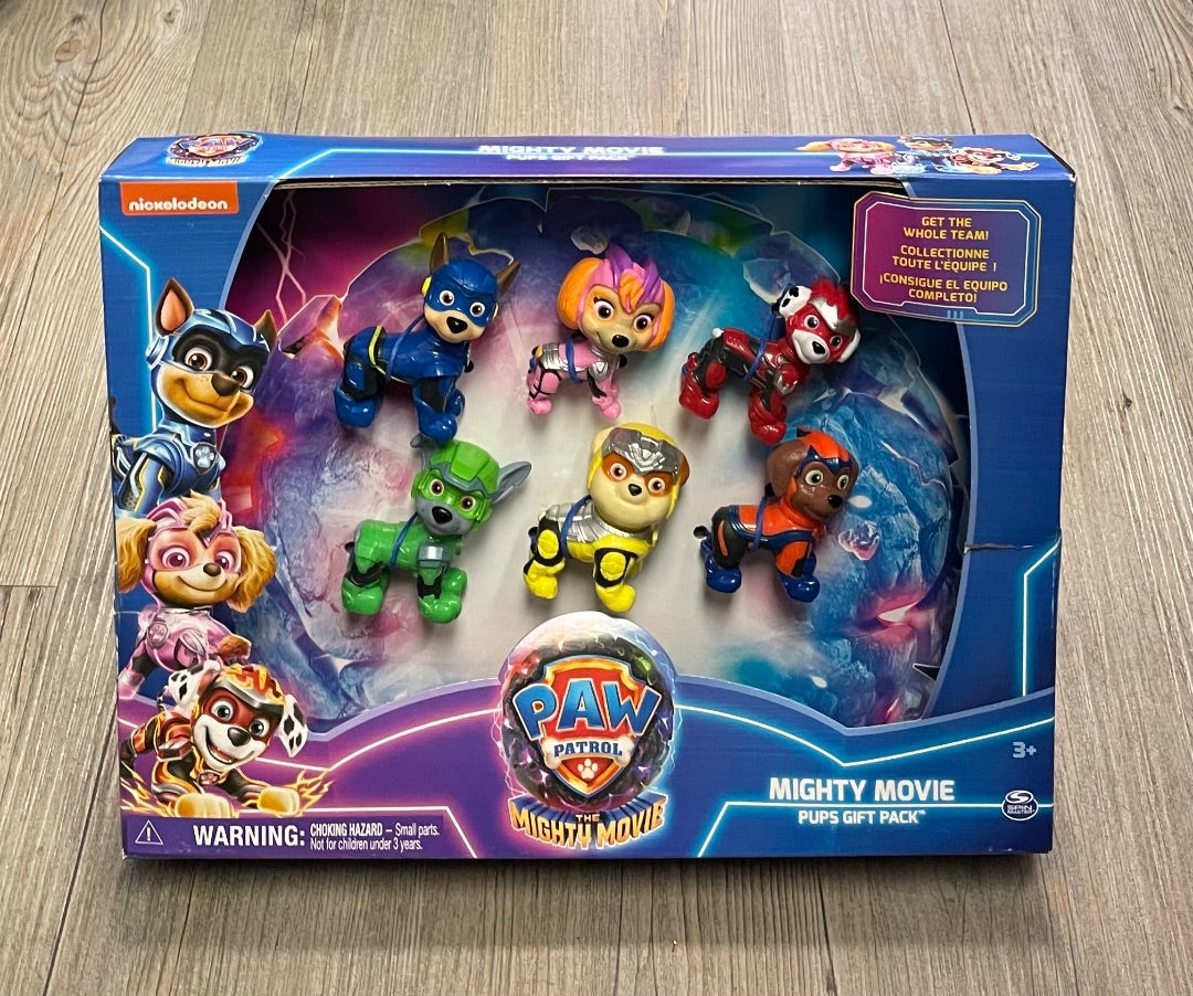 Multi Colour  Paw Patrol Mighty Movie Pups Gift Pack, 3Y+