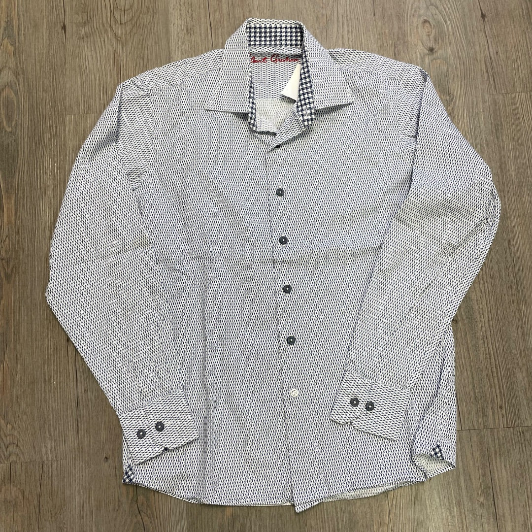 Geometric Pattern Robert Graham Long Sleeve Shirt, 14-16Y