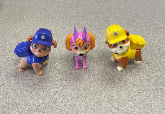 Multi Colour  3PC Paw Patrol Action Figure Set