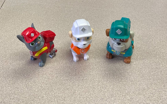 Multi Colour  Paw Patrol Action Figure Set 3PC, 3Y+