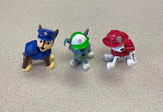 Multi Colour  Paw Patrol Action Figure Set 3PC, 3Y+