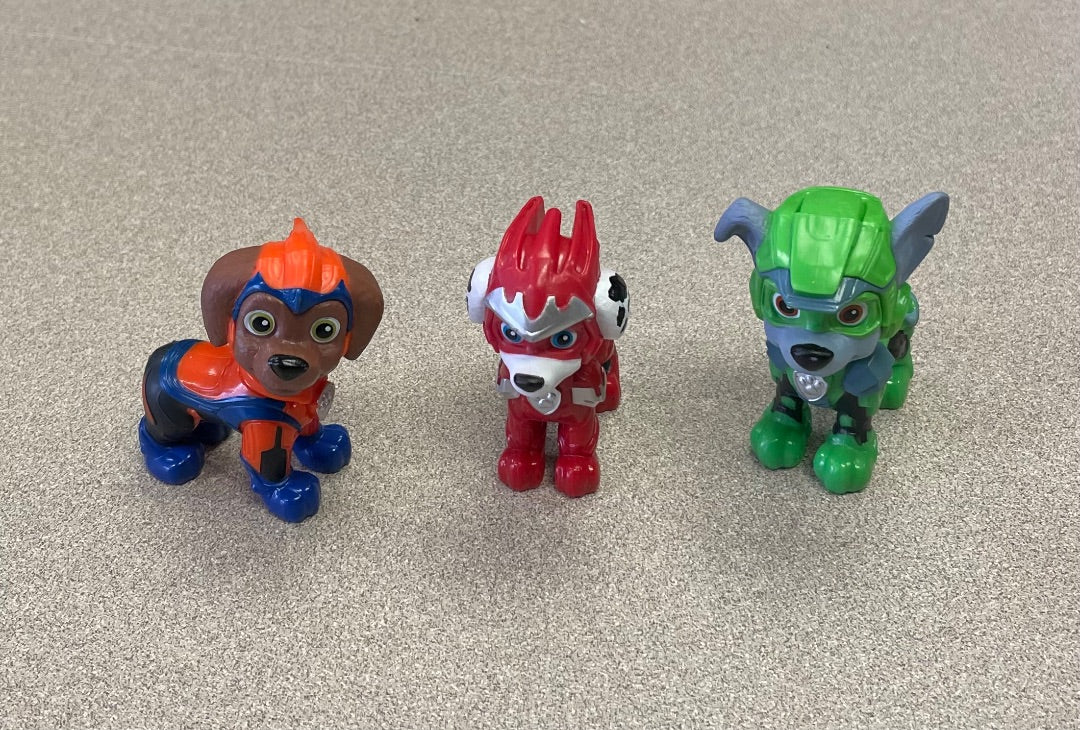 Multi Colour  Paw Patrol Action Figure Set 3PC, 3Y+