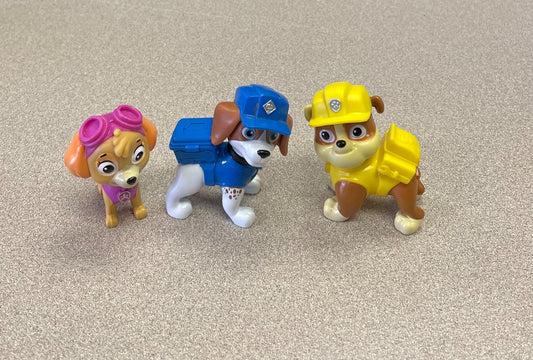 Multi Colour  Paw Patrol Action Figure Set 3PC, 3Y+