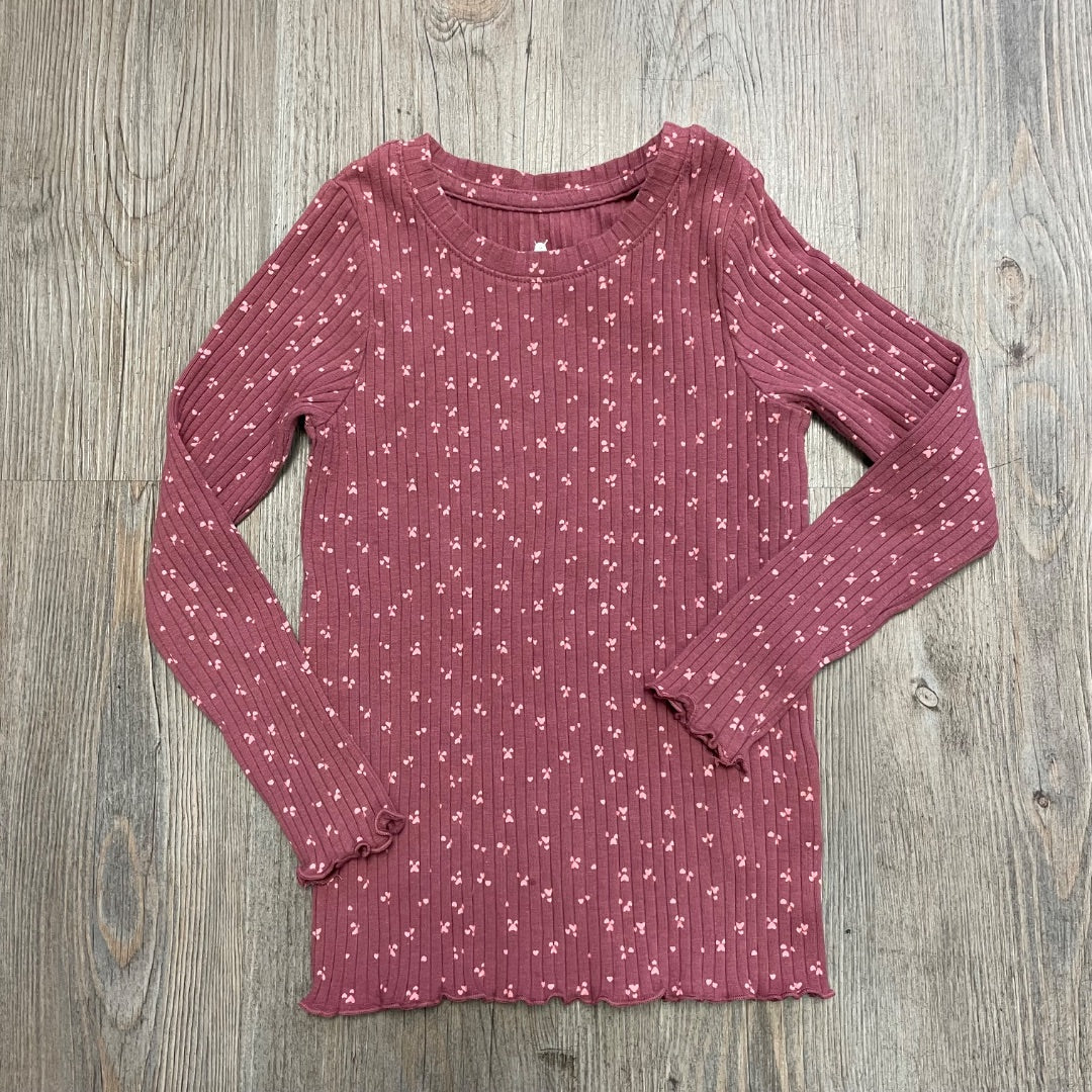 Dustyrose Rise Little Earthlings Long Sleeve Top, 4-5Y